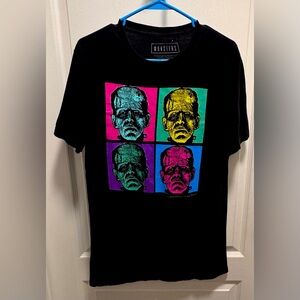 Universal Studios City MONSTERS Frankenstein T-Shirt Pop Art Tee Size M, unisex